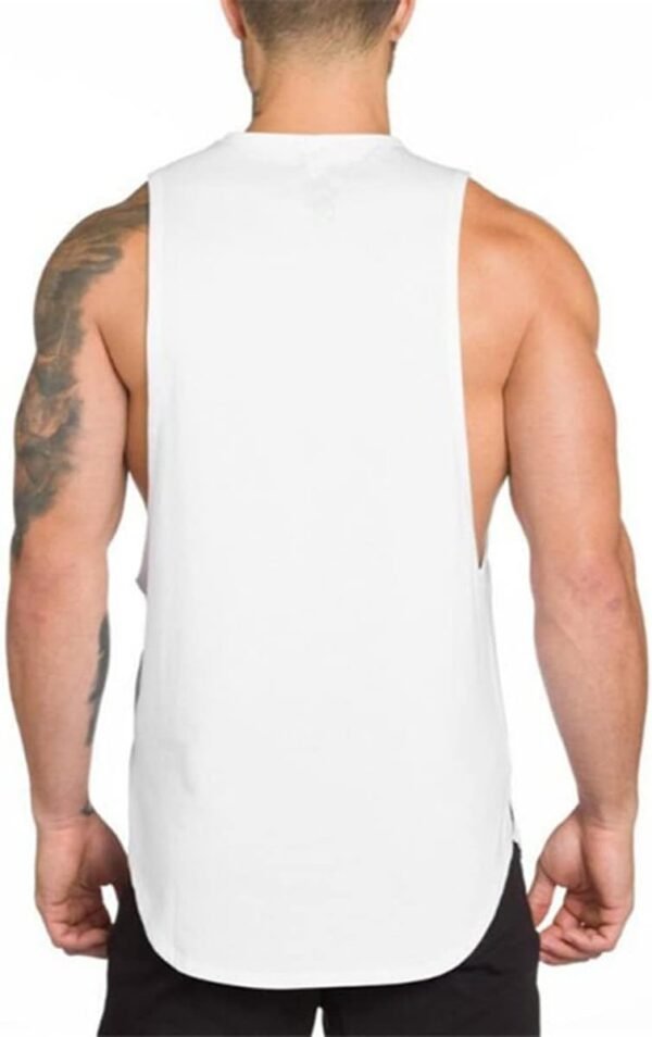 WAZZAP Débardeurs Musculation Homme Gym Sport Tank Top Stringer Bodybuilding Fitness sans Manches T-Shirt – Image 3