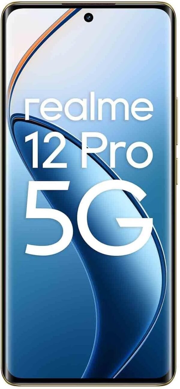realme Smartphone 12 Pro 5G 8 + 256GB, Appareil Photo Portrait avec téléobjectif, Sony IMX882 OIS, Chipset Snapdragon® 6 Gen 1 5G, Écran à Vision incurvée de 120 Hz, Submarine Blue – Image 2