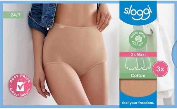 Sloggi 24/7 Cotton Maxi C3P Slip Femme (Lot de 3) – Image 4