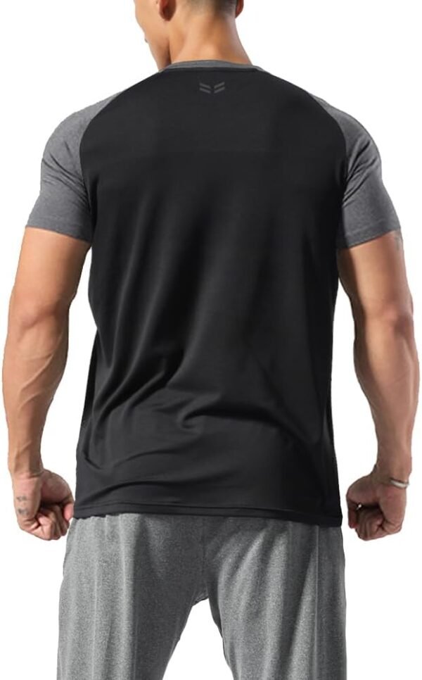 Hommes Exercer Respirant Et Confortable Le Muscle Courir Chemise Exercer Séchage Rapide Vêtements De Sport – Image 2