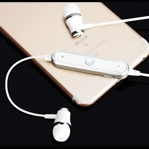 Ecouteurs Bluetooth Anneau pour Sony Xperia 5 Smartphone sans Fil Telecommande Son Main Libre Intra-AURICULAIRE Universe (Blanc)