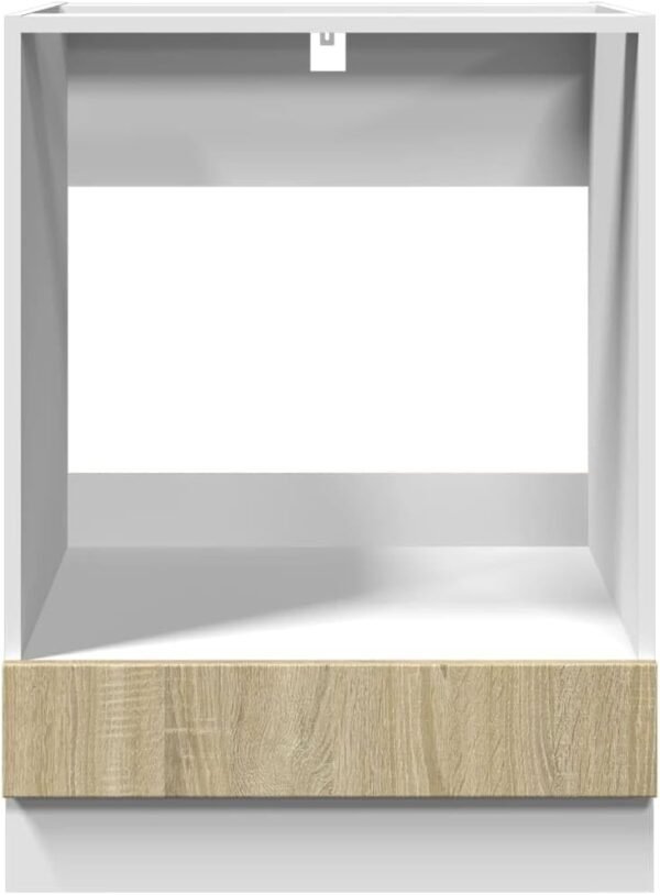 Armoire à four Chêne sonoma 60x46x81,5 cm Aggloméré – Image 5