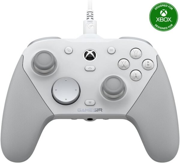 GameSir G7 Pro Manette 1000Hz avec Station de Recharge : Xbox Series X|S, Xbox One, Win 10/11 & Android - Joysticks TMR, Triggers Réglables & 4 Boutons Programmables - Méca Blanc
