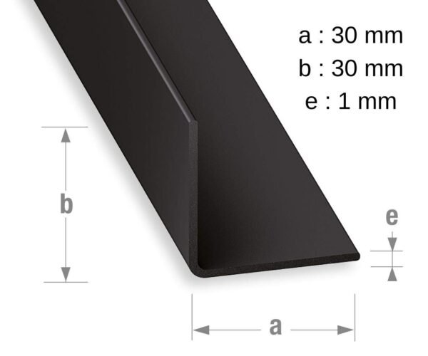 CQFD Cornière PVC noir 30x30mm 1m – Image 2