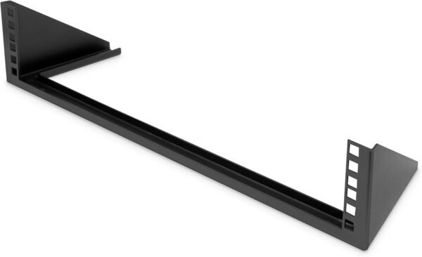 DIGITUS DN-48003 – Cadre 19 Pouces – 2U – Châssis Universel pour équipements 19" – Montage Mural Vertical – pour Accessoires Audio-vidéo – 105 x 504 x 151 mm – Noir