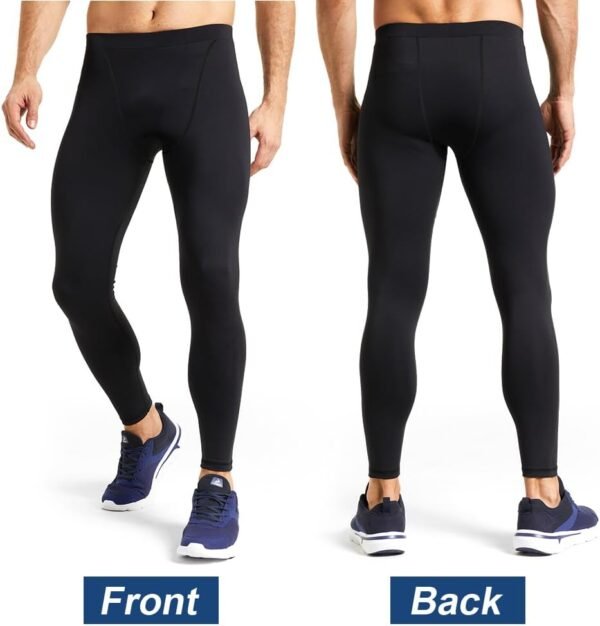 AUYAO Pantalons de Compression de Running Homme, Legging Homme Collants de Compression, Base Layers et Compression de Sport Homme Pantalon de Compression Collant de Sport Pantalon Anti-Frottements – Image 5