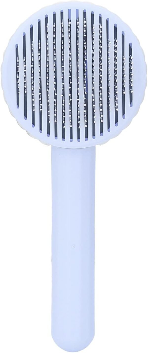 Marooma Brosse Ronde Professionnelle pour Chat avec Fonction de Massage à Aiguille épaisse, Routine de Toilettage pour Animaux de Compagnie, Brosse de Toilettage pour Chats et Chiens, Garde(Bleu)
