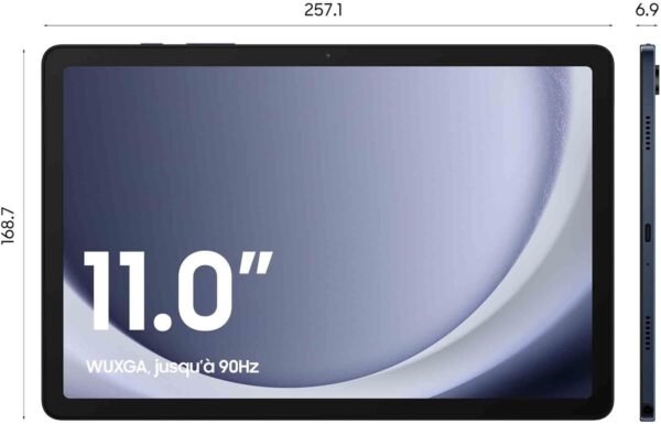 Samsung Galaxy Tab A9+ Tablette Android, 64 Go de Stockage, Grand écran de 11", Wifi, Son 3D, Bleu marine, avec Chargeur secteur rapide 25W inclus (version FR) – Image 4