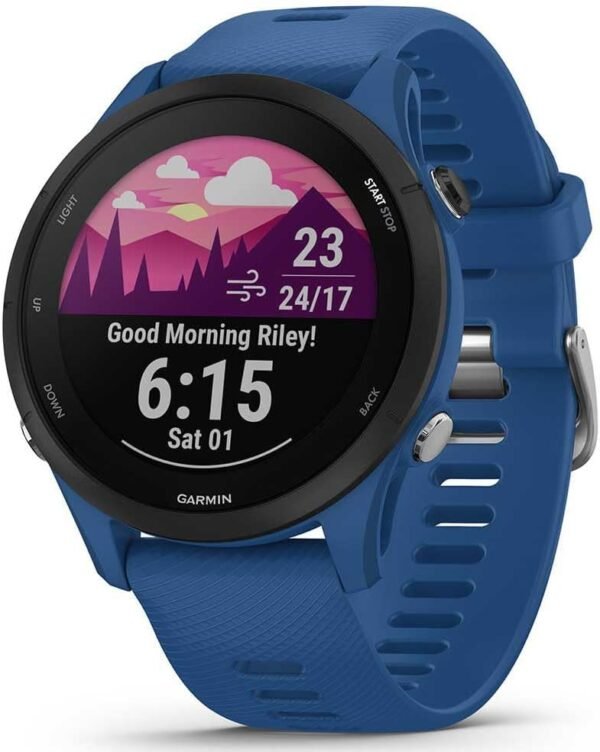 Garmin Forerunner 255 – GPS-Laufuhr mit individuellen Trainingsplänen, speziellen Lauffunktionen und detaillierter Trainingsanalyse. 1,1“ & 1,3" Farbdisplay, Akkulaufzeit bis zu 14 Tage