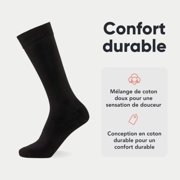 FM London Chaussettes lot de 10 pour hommes – Image 2