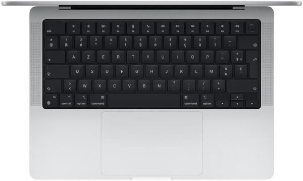Apple MacBook Pro 2021 avec Puce Apple M1 Pro, CPU 8 cœurs, GPU 14 cœurs (14 Pouces, 16 Go de RAM, 512 Go SSD Stockage) (AZERTY Français) Argent (Reconditionné) – Image 2