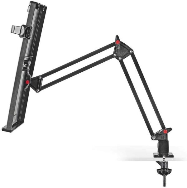 NEDIS Porte-Documents Ergonomique | Entièrement Mobile | Support de Bureau | Noir Gris/Noir ERGOCH300BK – Image 9