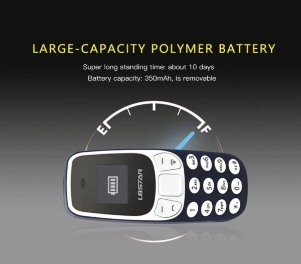 Phonque Le Plus Petit Mini téléphone Prend en Charge la Double Carte SIM GSM débloqué téléphone de Secours BM10 – Image 3