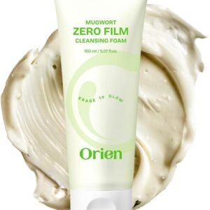 Mugwort Zero Film Mousse nettoyante 150 ml 157 ml Utilisation quotidienne Anti-points noirs Sans obstruction des pores Double nettoyage pour soins de la peau coréenne