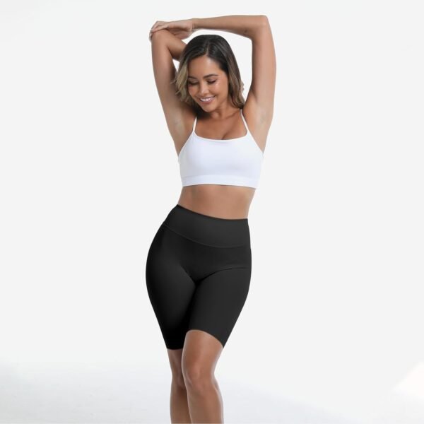 Towintec Short De Sport pour Femmes Taille Haute Collants Confort D'ÉTÉ Anti Frottement Cuisse Sportswear Push Up Leggings Courts pour Cyclist Yoga Course À Pied Fitness Fitness Gym Pilates – Image 6