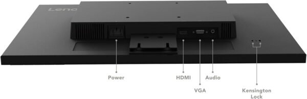 Lenovo D24-40 - Écran 24 Full HD (VA, 75Hz, 4ms, HDMI+VGA, AMD FreeSync) Réglage en Inclinaison – Noir – Image 8