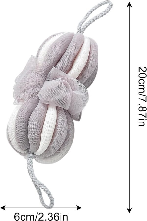 Luffa Douche – exfoliant et éponge naturelle pour hygiène personnelle, pour hygiène avec massage pour peau délicate pour hommes et femmes – Image 5