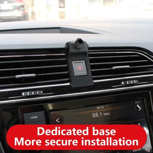 Lunqin Support de téléphone de voiture pour Volkswagen Tiguan 2018-2020 Accessoires Auto Support de Navigation Décoration Intérieur de Téléphone Portable Support – Image 4