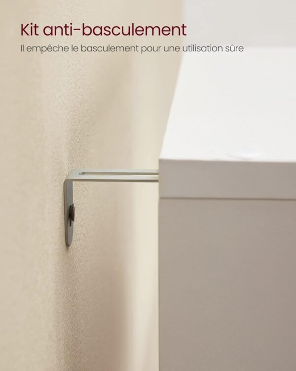 VASAGLE Bibliothèque à 10 Compartiments, Étagère avec Casiers Ouverts, Meuble de Rangement, pour Décorations, Cadres Photos, Salon, Chambre, Bureau, 29 x 129,5 x 129,5 cm, Blanc LBC10WTV1 – Image 6