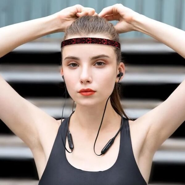 RDNKVB 5pcs Bandeaux de Sport Bandes de Sport antidérapantes Sports Bandeau Élastique Cheveux Bande pour Jogging Football Faire Yoga Exercice – Image 6