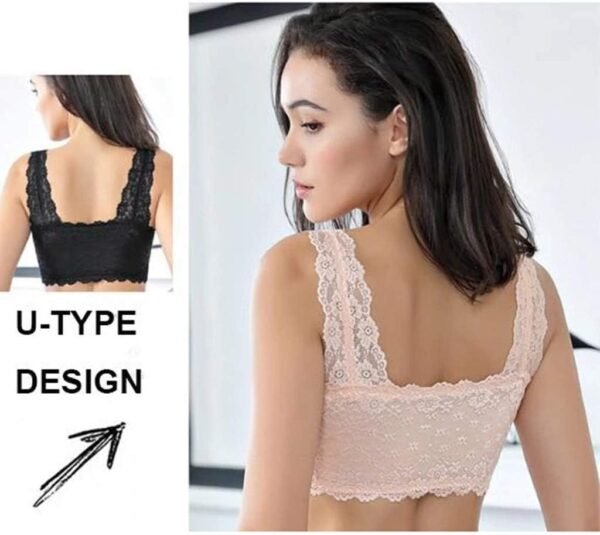 Soutien-Gorge Doux Et sans Fil - Soutien Gorge Dos Nu BrassièRe avec Rembourrage Fin Maintien Dos Couverture ComplèTe sans Couture Bra Fille Soutien Gorge – Image 6