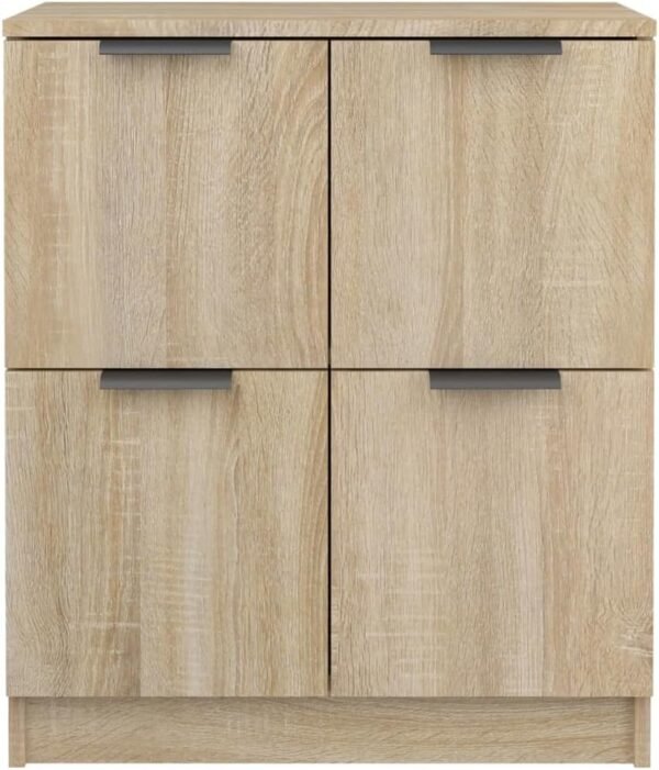 vidaXL Buffet Armoire de Salon Armoire de Rangement Organisateur de Maison Meuble de Rangement Intérieur Chêne Sonoma 60x30x70 cm Bois d'Ingénierie – Image 6