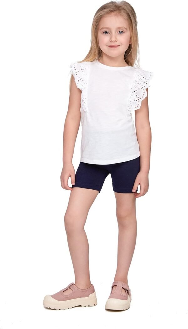 SOFTSAIL Leggings Filles Collants De Cyclisme Courte Danse Sportive en Coton Respirant Confortable Extensible