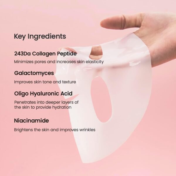 Biodance Bio-Collagen Real Deep Mask Pack de 4 - Masques visage, masque visage, masque visage femme, masque visage, resserrement des pores, traitement des rides – Image 6