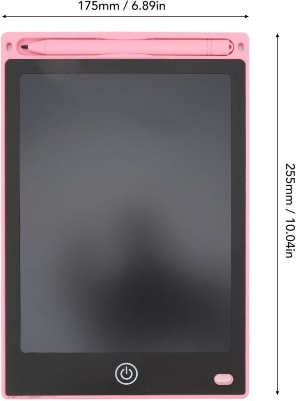 Jectse Digital Doodle Board Light LCD Tablet-Block Fonction pour Les Petits Enfants Noirs 10 Pouces ABS Matériau – Image 7