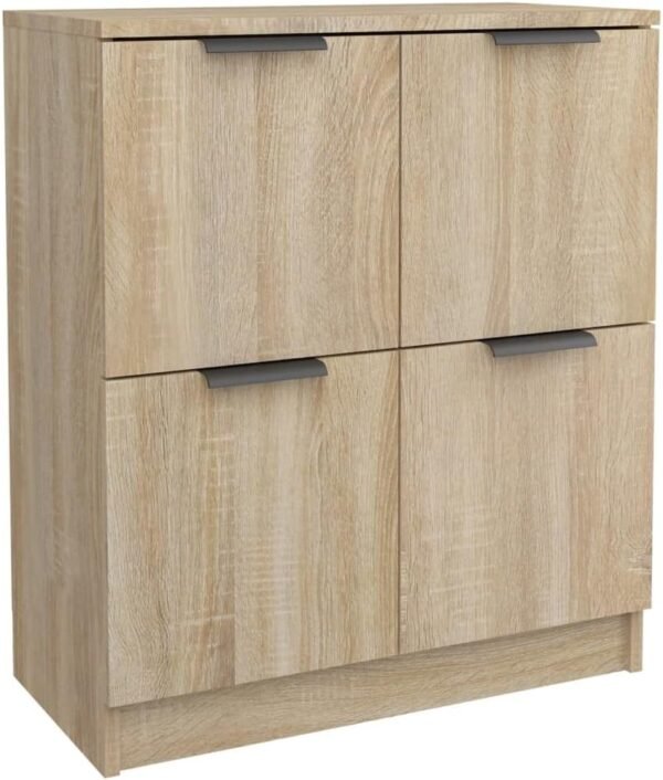 vidaXL Buffet Armoire de Salon Armoire de Rangement Organisateur de Maison Meuble de Rangement Intérieur Chêne Sonoma 60x30x70 cm Bois d'Ingénierie