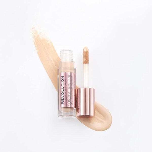 Makeup Revolution, Conceal & define, Anti-Cernes, C2, 4ml – Image 3