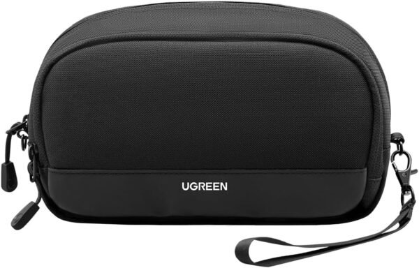 UGREEN Sac Câble Rangement Électronique Pochette Organisateur de Voyage Protection Contre Éclaboussures Poche Intérieure Zippée pour Batterie Externe Chargeur Adaptateur Câble Disque Dur (M)