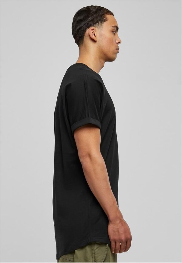 Urban Classics T-Shirt Long Manches Retroussées Homme T-Shirt Manches Courtes Rouge – Image 10