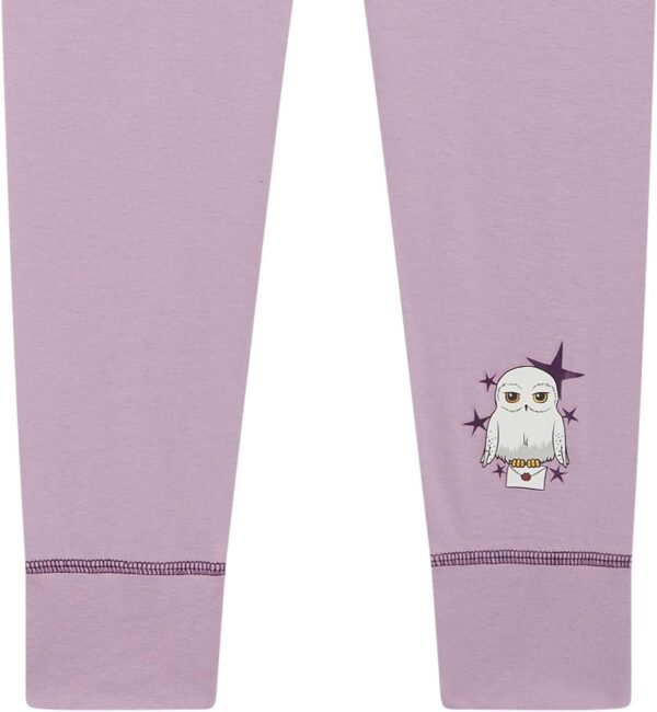 Harry Potter Pyjama pour Fille, Ensemble 2 pièces à Manches Longues avec Hedwige, Lilas, 5 à 14 Ans – Image 4