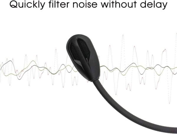sciuU Microphone Micro Boom Compatible avec Kingston HyperX Cloud Flight/Flight S Casque Gaming sans Fil HX-HSCF-BK, pour PS4 / PS4 Pro Computer PC, 3,5 mm Microphone à réduction de Bruit Flexible – Image 4