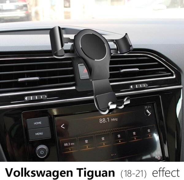 Lunqin Support de téléphone de voiture pour Volkswagen Tiguan 2018-2020 Accessoires Auto Support de Navigation Décoration Intérieur de Téléphone Portable Support – Image 2