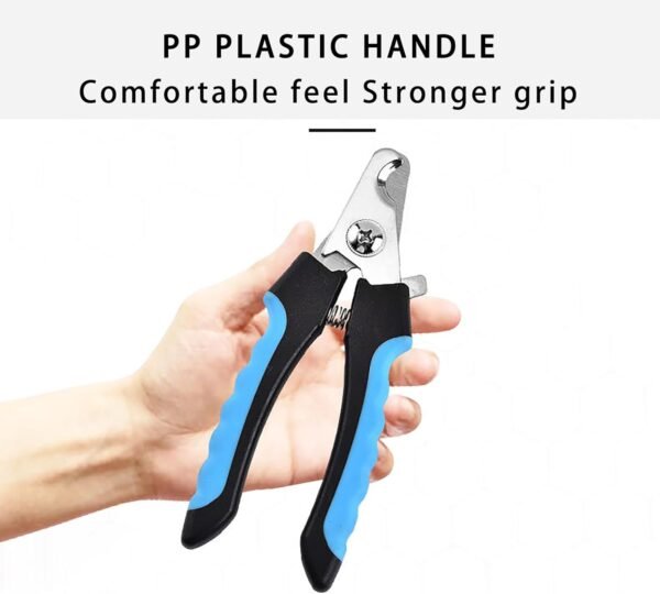 dinghaole Coupe-Ongles pour Chien, Coupe-Ongles de toilettage en Acier Inoxydable - pour Ongles de Chien et de Chat (Bleu) – Image 4