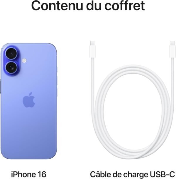 Apple iPhone 16 (128 Go) - Outremer – Image 6