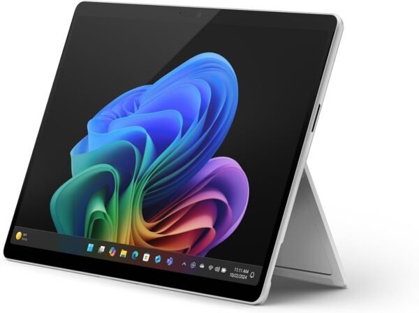 Microsoft Surface Pro (Chargeur Non Inclus) | Copilot+ PC | Ecran Tactile 13” | Snapdragon X Plus | 16Go RAM | SSD 256Go | Dernier Modèle, 11ème Edition | Windows 11 Home | Platine