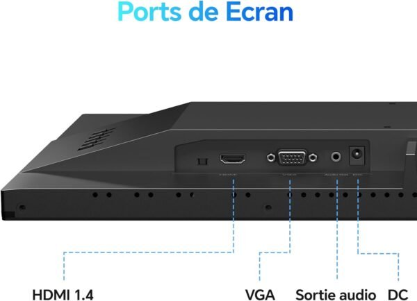 KOORUI E2412F 24 Pouces Ecran PC, FHD 1920 x 1080 100Hz Moniteur HDMI 1.4, Eye Care, inclinable de -5° à 15°, VESA 100 x 100mm – Image 6