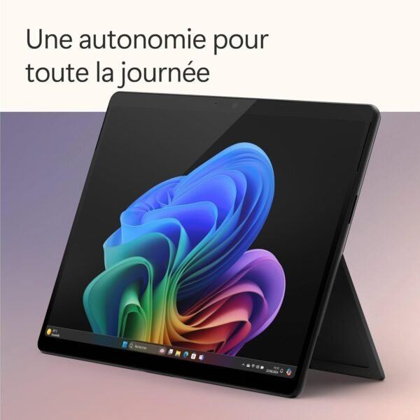 Microsoft Surface Pro , Copilot+ PC , Ecran tactile 13”, Snapdragon® X Plus , 16Go RAM , SSD 512Go , Dernier Modèle, 11ème Edition , Noir – Image 4