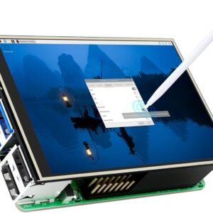 Écran Tactile 3.5 Pouces, 480 x 320 Pixels 60 FPS Mini Moniteur avec Stylet et Mini-Ventilateur pour Raspberry Pi 3/4/5