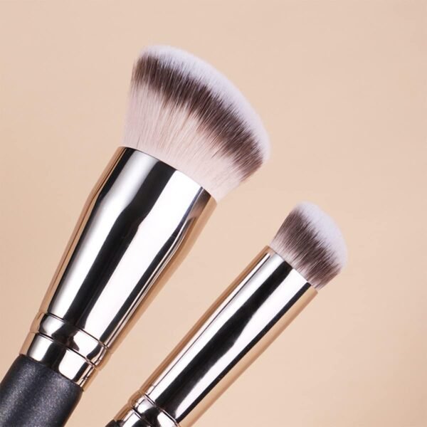 3Pcs Pinceau Fond de Teint, Pinceau Anticernes, Pinceau de Maquillage Professionnel pour Maquillage du Visage, Foundation Brush pour Mélange Liquide, Crème, Poudre, Fard à Joues ou Anticerne (A) – Image 7