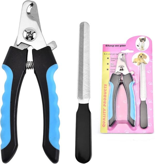 dinghaole Coupe-Ongles pour Chien, Coupe-Ongles de toilettage en Acier Inoxydable - pour Ongles de Chien et de Chat (Bleu) – Image 7