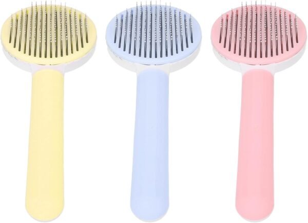 Marooma Brosse Ronde Professionnelle pour Chat avec Fonction de Massage à Aiguille épaisse, Routine de Toilettage pour Animaux de Compagnie, Brosse de Toilettage pour Chats et Chiens, Garde(Bleu) – Image 8