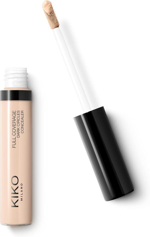 KIKO Milano Full Coverage Dark Circles Concealer 02 | Correcteur Liquide Haute Couvrance Pour Le Contour Des Yeux Et Le Visage