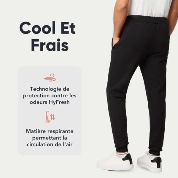 FM London Slim - Pantalon de Jogging Coupe ajustée pour Hommes à Poches zippées – Image 3