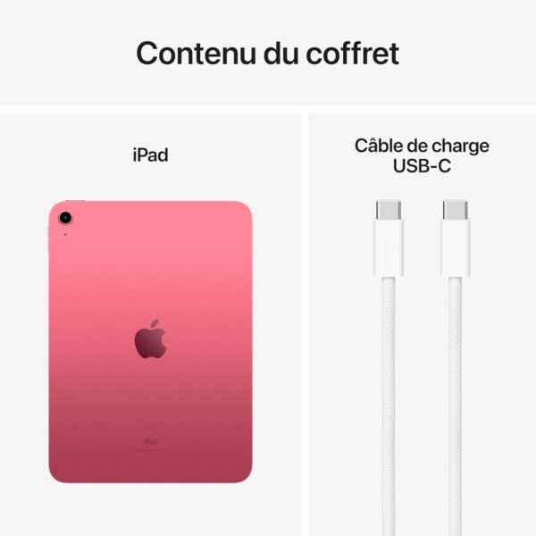 Apple iPad 10,9 Pouces (Wi-FI, 64 Go) - Rose (10e génération) – Image 6