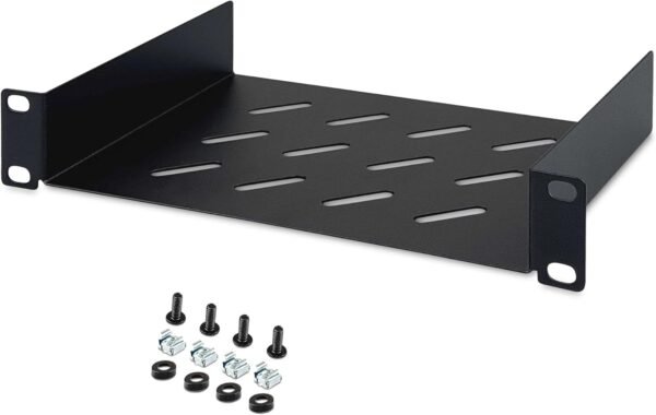 Digitus DN-10-TRAY-1-B 10 Pouces Plaque de Sol avec Fentes d'aération, perforé adapté à Une Baie de Profondeur: à Parti – Image 6