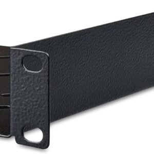 Alternative view of DIGITUS Étagère - 1U - 10 pouces (254 mm) - Pour armoire réseau - 200 mm de profondeur - Tôle d'acier perforée - Noir